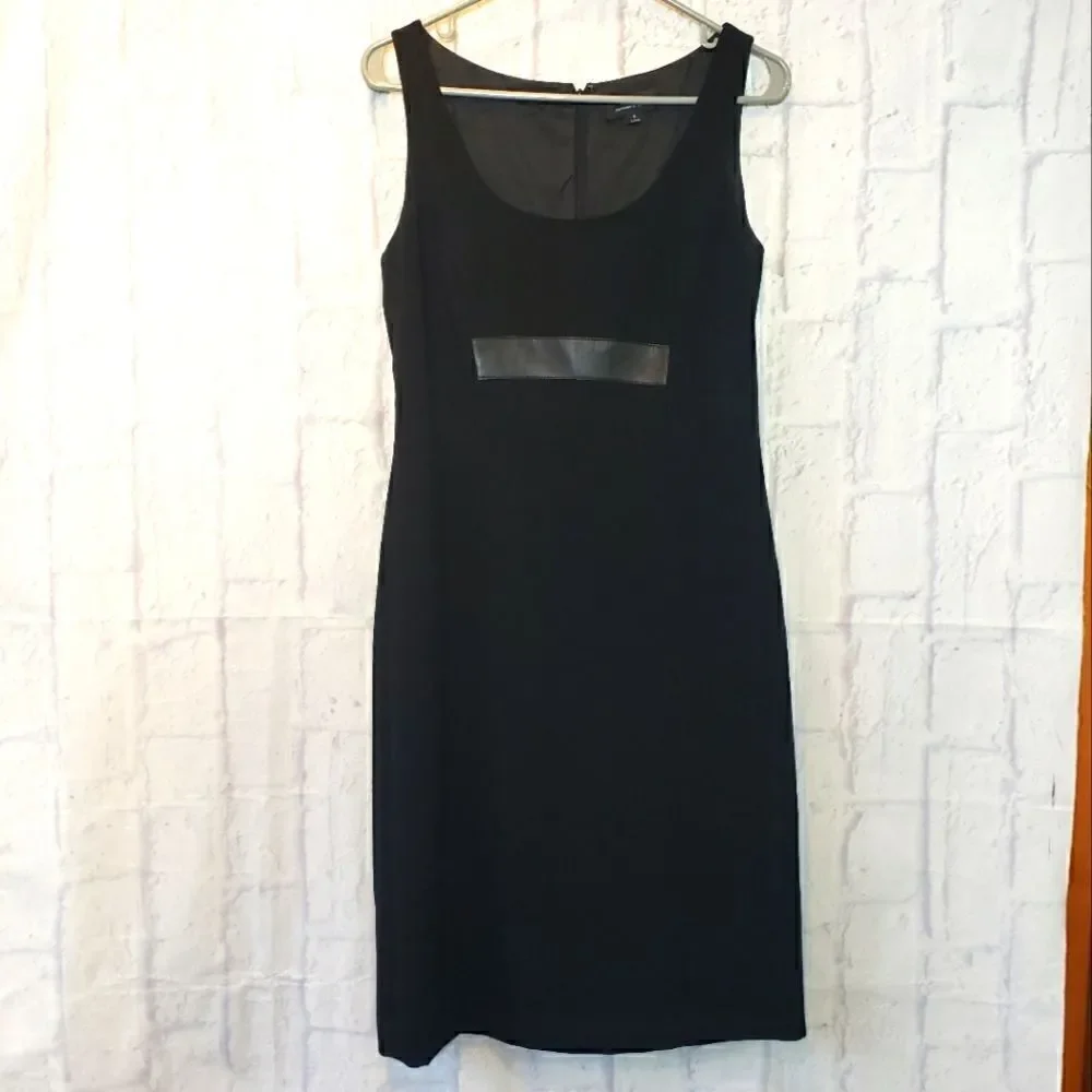 TAHARI Arthur S. Levine Sleeveless Classic Sheath Black Dress 6